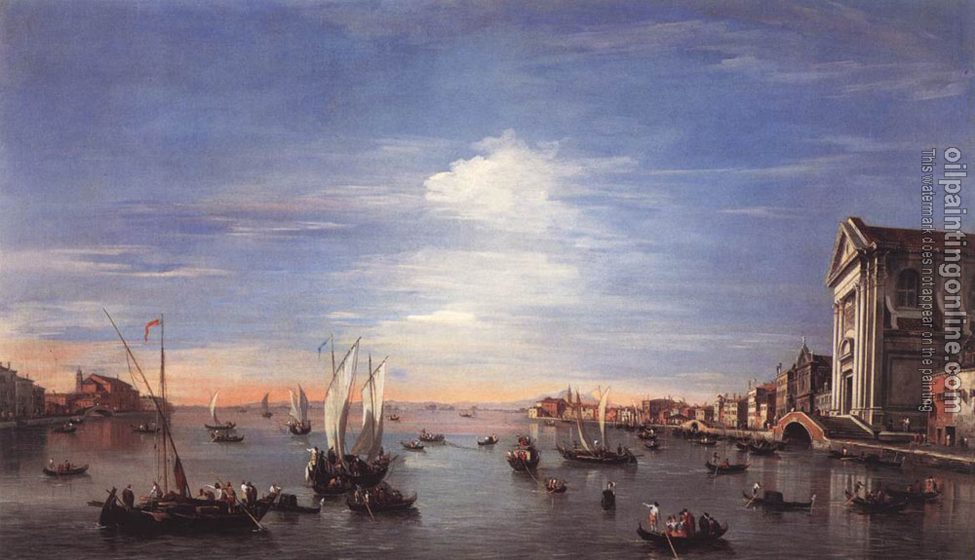 Francesco Guardi - The Giudecca Canal with the Zattere